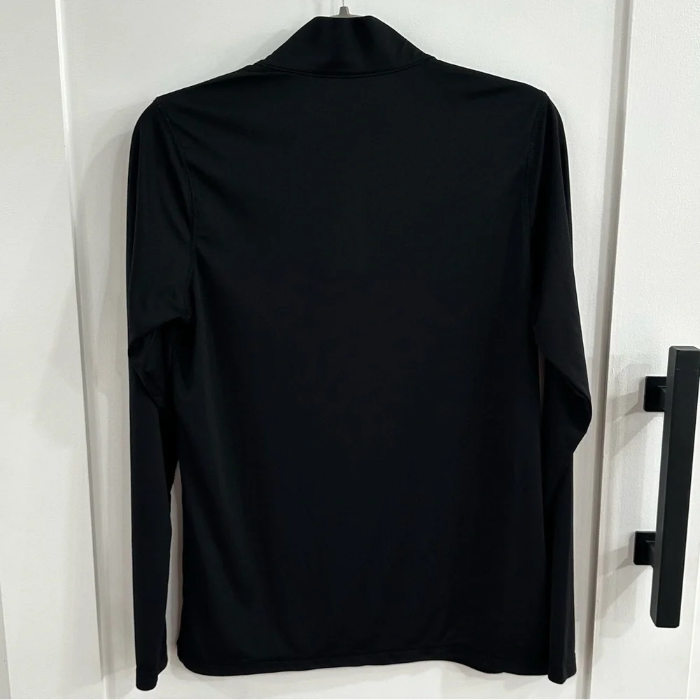 Alo Yoga SJU Kinney Center 1/4 Zip Pullover Black Large